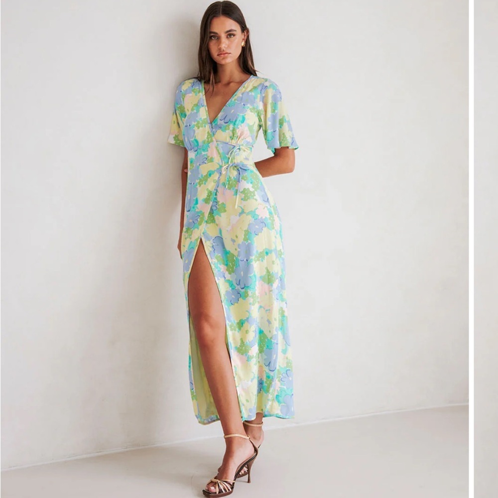 SABO Aquitaine Wrap Dress - Floral Dress
